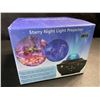 Image 1 : 1 LED Starry Night Star Light Projector/Star Night Light w/ Built-In Speaker & Remote Control - New
