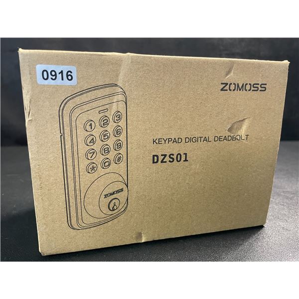 1 Zomoss DZS01 Keypad Digital Deadbolt (Model: DZS01) Satin Nickel - New in Box