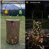 Image 7 : 2 Solar Hanging/Table Lanterns for Outdoors - Waterproof LED Lamps - 8" Size - New in Box