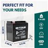 Image 4 : 1 Upstart Factory Activated Sealed Lead-Acid 12V 12Ah Battery; Motorcycle/ATV/Powersport Battery NEW