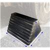 Image 2 : Box of 2 Maxxhaul Solid Rubber Heavy Duty Wheel Chocks with Eyebolt (10x8x6") - Brand New