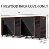 Image 2 : 1 Greener 8FT Firewood Rack Cover for Outdoors - Heavy-Duty Oxford Waterproof Fabric - NEW