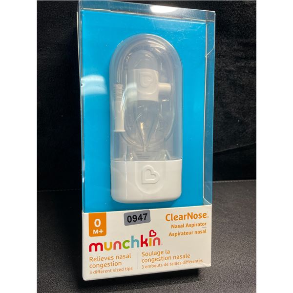 1 Munchkin ClearNose Nasal Aspirator - Relieves Baby Nasal Congestion - New