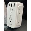 Image 2 : 1 Lencent Wall Outlet Extender/Charger with USB Ports - New