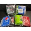 Image 2 : 3 4-Packs of Silicone Beer Can Covers That Look Like Soda! Soda Designs (Pepsi, Coca-Cola) - New