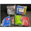 Image 2 : 3 4-Packs of Silicone Beer Can Covers That Look Like Soda! Soda Designs (Pepsi, Coca-Cola) - New