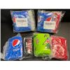 Image 2 : 3 4-Packs of Silicone Beer Can Covers That Look Like Soda! Soda Designs (Pepsi, Coca-Cola) - New