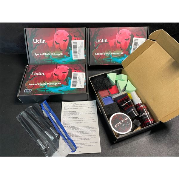 4 Lictin Special Effects Makeup/Face Paint Kits - New