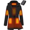 Image 1 : 1 Genovega Graphene Heated Jacket for Women w/ Powerful Battery Pack; Size L - Wind/Waterproof - NEW