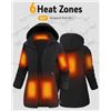 Image 5 : 1 Genovega Graphene Heated Jacket for Women w/ Powerful Battery Pack; Size L - Wind/Waterproof - NEW