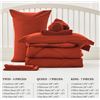 Image 3 : 1 Nexhome Burnt Orange King Size Bed in a Box Set - New
