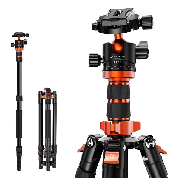 1 K&F Concept 78inch Camera Tripod with Carry Bag - New
