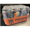 Image 1 : 1 Case of REIGN Energy Drinks - Orange Dreamsicle - 12 x 473ml Cans (BB: FEB 16/2026)