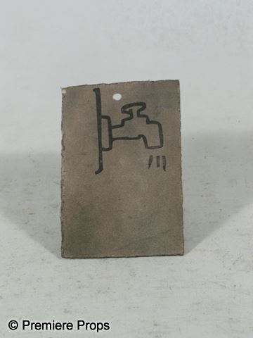 Book of Eli Water Ration sign Movie Props