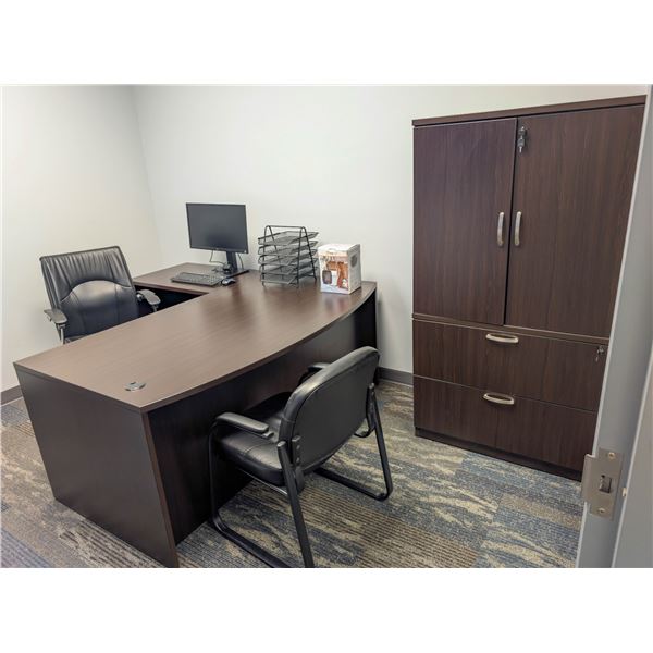 CONTENTS OF OFFICE INCLUDING DESK, CABINET, OFFICE