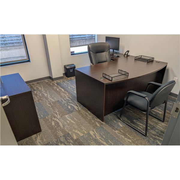 CONTENTS OF OFFICE INCUDING DESK, OFFICE CHAIR,