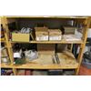 Image 4 : WOODEN STORAGE RACK W/ CONTENTS INCL: HARDWARE,