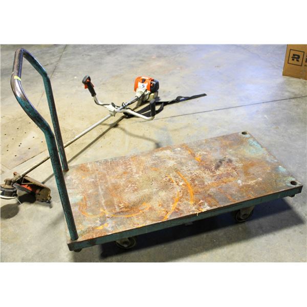 BLUE STEEL INVENTORY CART