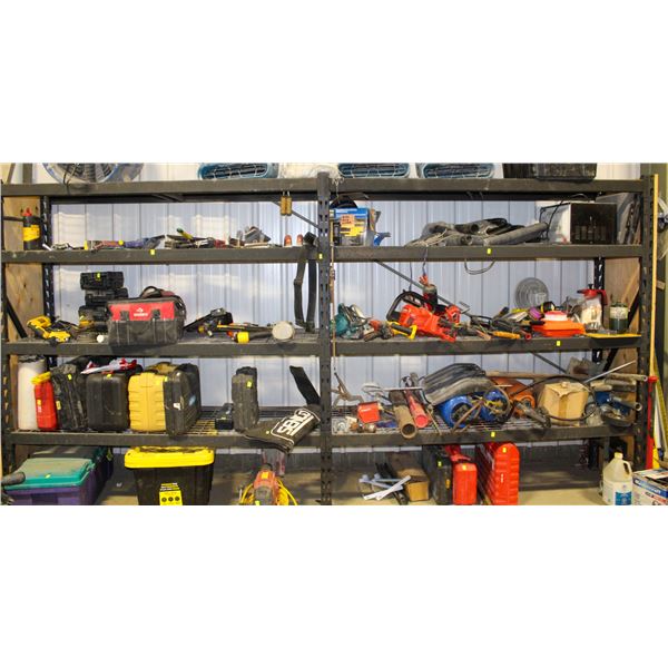 BLACK ADJUSTABLE SHOP RACK **CONTENTS NOT INCLUDED