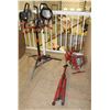 Image 1 : LOT OF 2 DOUBLE WORKLIGHTS W/ STANDS