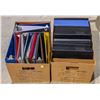 Image 1 : 2 BOXES OF ASSORTED BINDERS