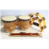 Image 1 : BONGOS, TAMBOURINE + GERMAN WOODEN RECORDER