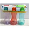 Image 1 : NEW 3 X 10OZ PLAYTEX SIPSTERS STRAW CUPS