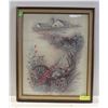 Image 1 : FRAMED PRINT FARM HOUSE 19” X 23”