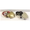 Image 1 : HEART SHAPED TRINKET BOX WITH JEWELRY
