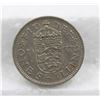 Image 1 : 1957 ONE SHILLING SILVER FIDDEF GRATIA REGINA