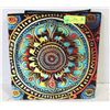 Image 1 : NEW BOHEMIAN MANDALA SEMI CIRCLE RUG 35.4 X 23.6”