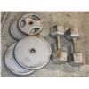 Image 1 : PACKAGE OF WEIGHTS & DUMBBELLS