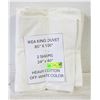 IKEA KING DUVET 85"X100" & 2 SHAMS 24"X40"