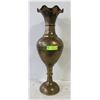 VINTAGE BRASS VASE, 25" HIGH