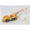 WOOD CRANE TRUCK TOY, 21" LENGTH, PLAN TOYS