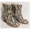 Image 1 : NEW SIZE 7 SNAKESKIN FAUX LADIES BOOTS-ESTATE