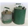 TWO VINTAGE GAS CANS