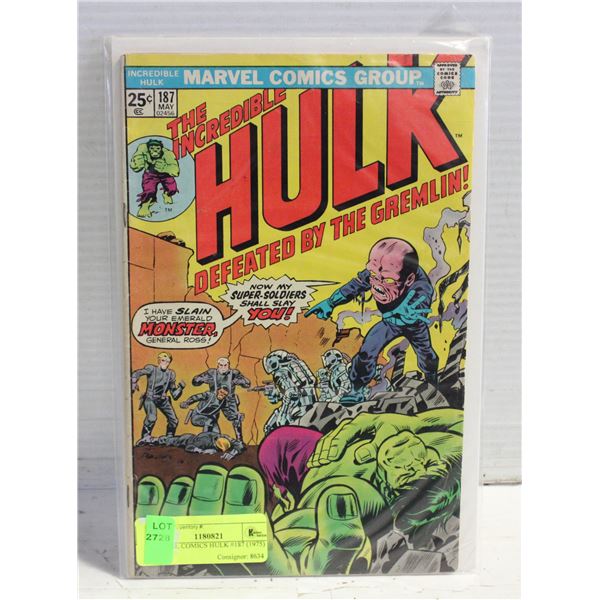 MARVEL COMICS HULK #187 (1975)