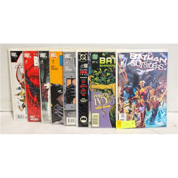 DC COMICS LOT OF 8 COMICS (OUTSIDERS #1)