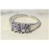 Image 1 : FASHION RING W/WHITE CRYSTAL STONES SZ 8.5