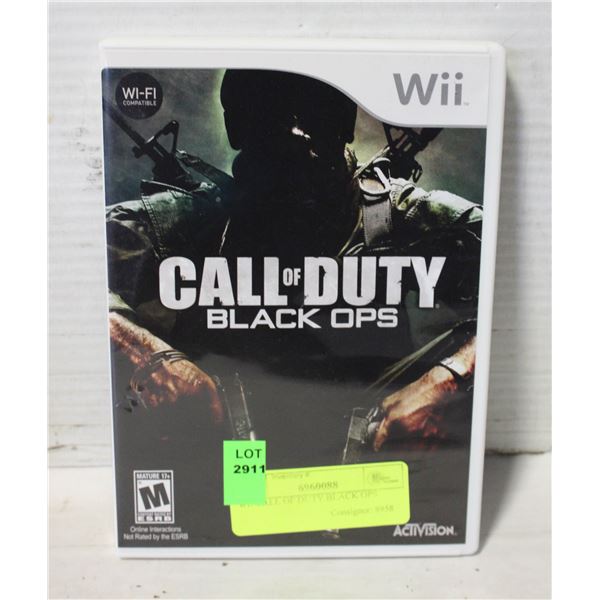 WII CALL OF DUTY BLACK OPS