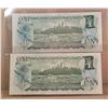 Image 2 : 19) LOT OF 2 CANADIAN 1979 $1.00 BANKNOTES
