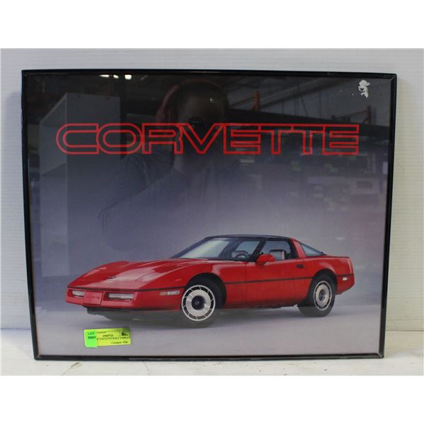 VINTAGE CORVETTE WALL DISPLAY