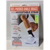 Image 1 : GEL PADDED ANKLE BRACE WITH ADJUSTABLE STRAP NEW