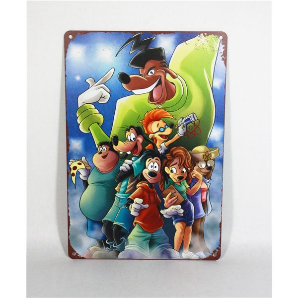 NEW THE GOOFY MOVIE THEME GOOF TROOP METAL SIGN