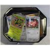 POKEMON TIN LOT OF 100 CARDS