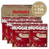 NEW 6PKS OF 26 HUGGIES LITTLE SNUGGLERS SZ 3