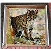 Image 1 : NEW CHEETAH CAT CLOCK 13" X 13"