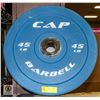 NEW CAP 45LB RUBBERIZED DUMBBELL