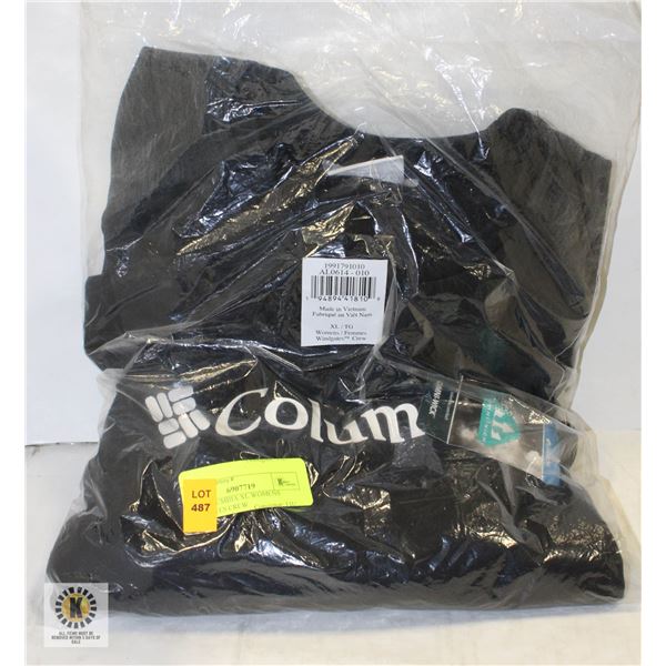 NEW COLUMBIA XL WOMENS WINDGATES CREW